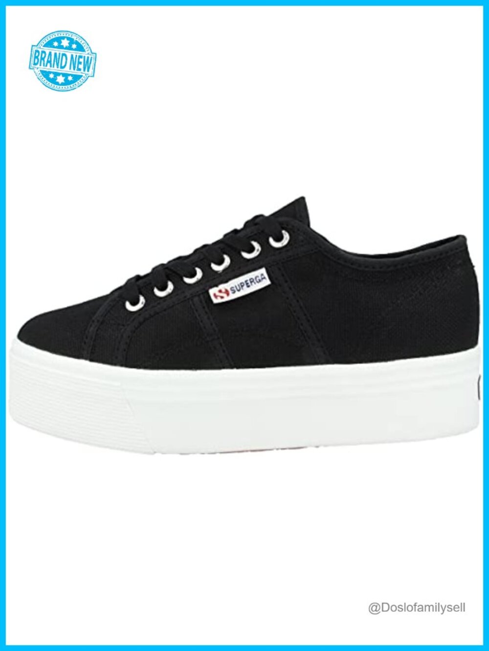Superga 2790 Platform Cotton Canvas Sneakers Lace-Up Casual
